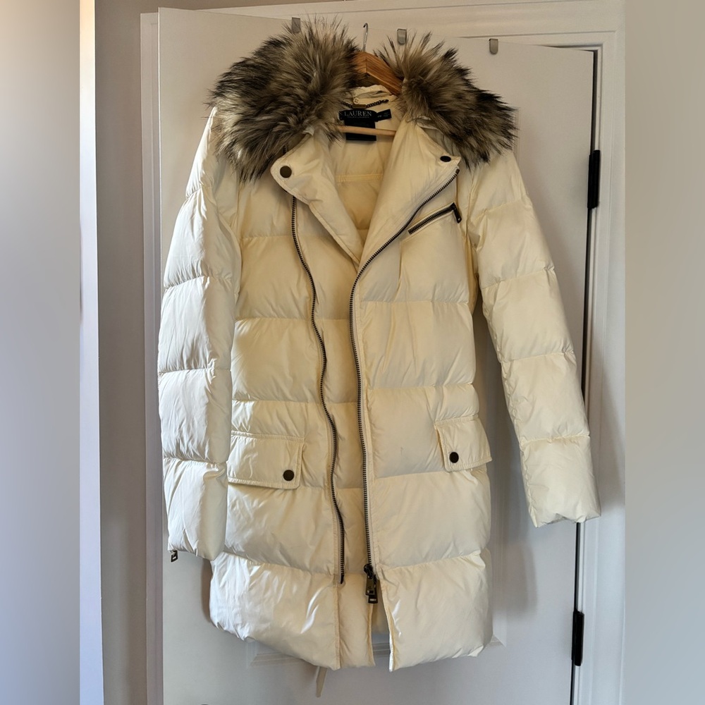 Ralph Lauren Cream Down Jacket